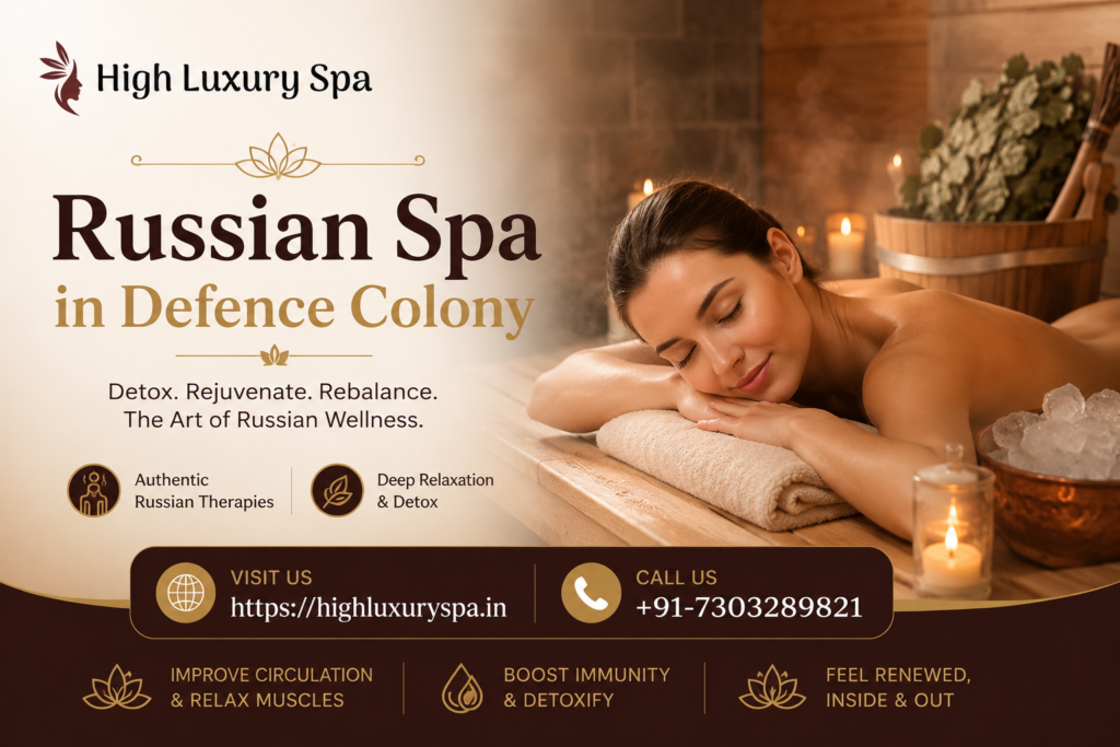 russian spa in defence colony
