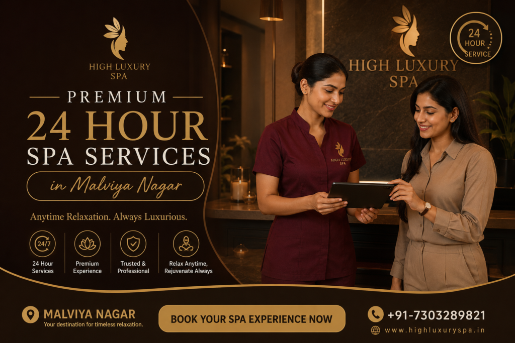 Premium 24 Hour Spa Services in Malviya Nagar