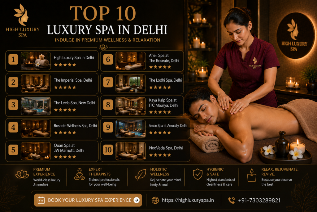 Top 10 Luxury Spa in Delhi